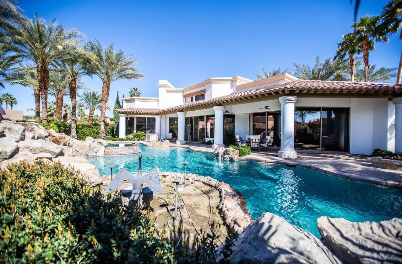 luxury home with pool in coachella valley